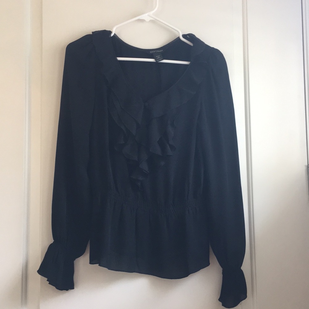 White House Black Market peplum top